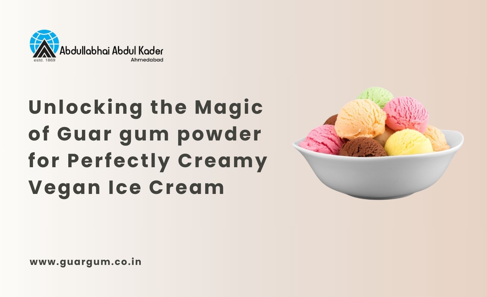 Guar gum powder for Perfectly Creamy Vegan Ice Cream