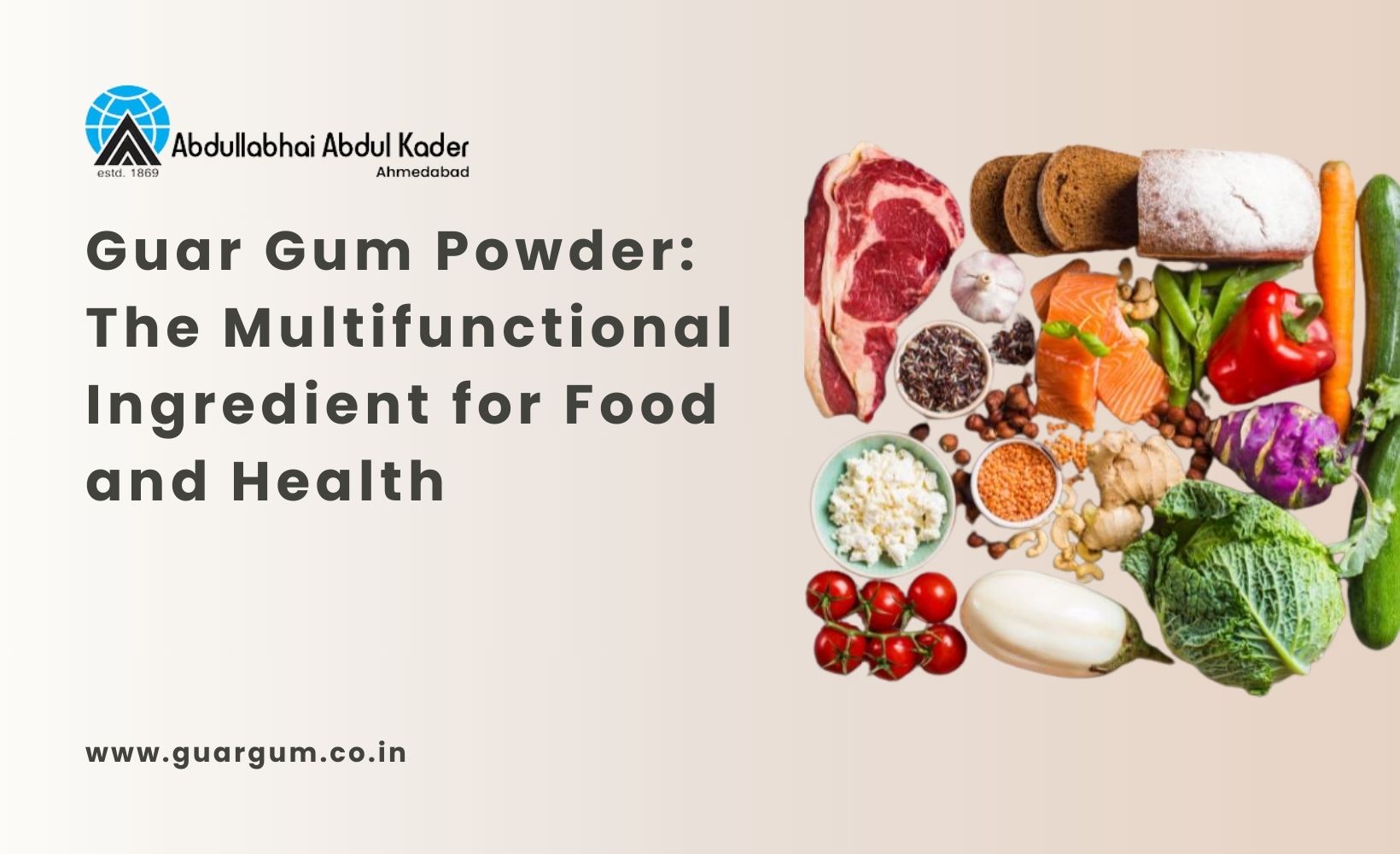 Guar Gum Powder for Food and Health