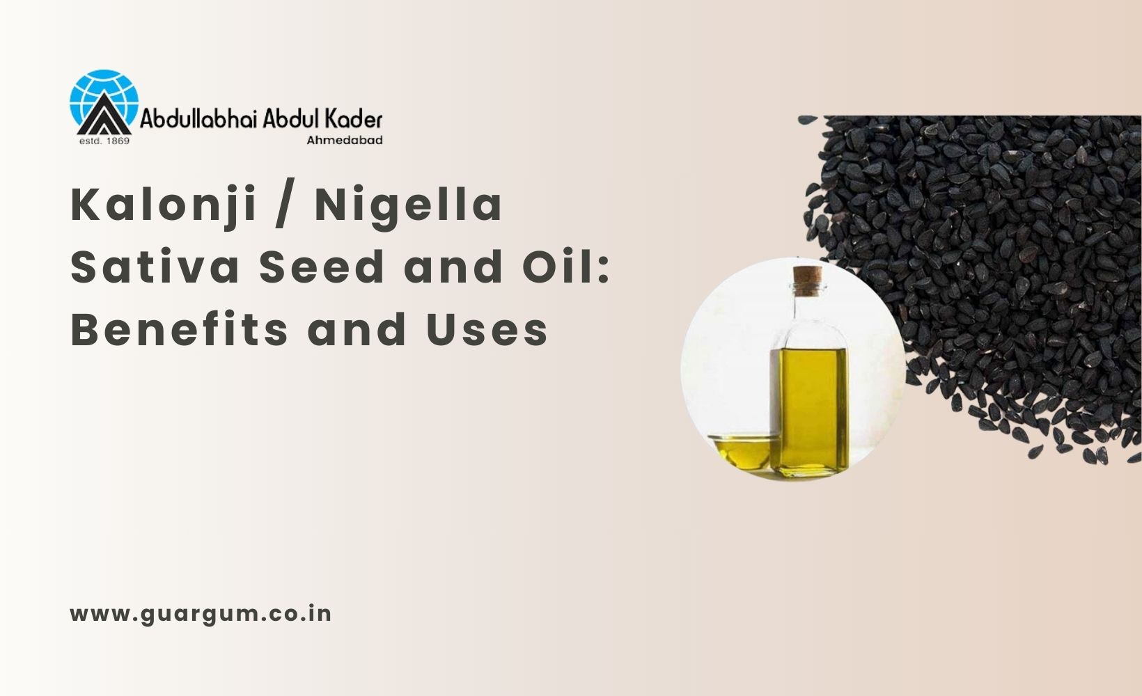 Kalonji / Nigella Sativa Seed and Oil