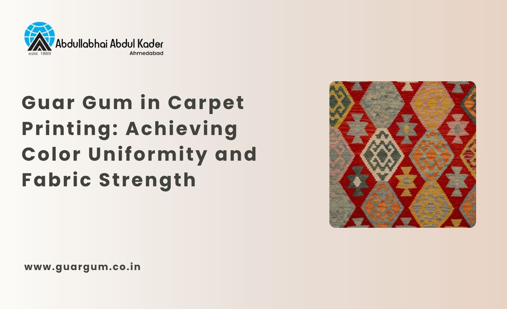 Guar Gum in Carpet Printing