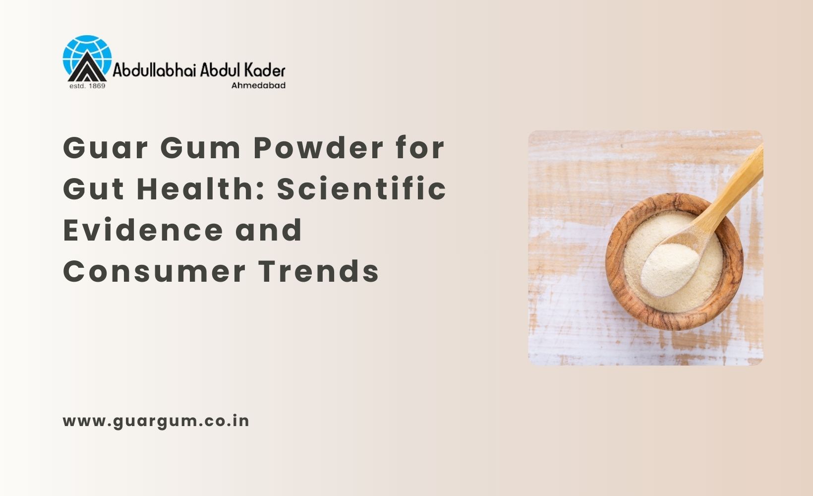 Guar Gum Powder for Gut Health
