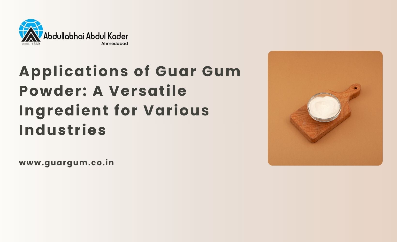 Applications of Guar Gum Powder: A Versatile Ingredient for Various Industries