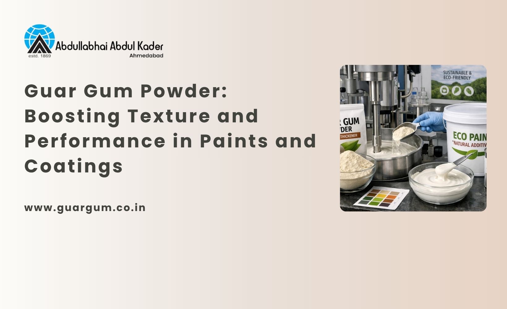 Guar Gum Powder in the Paint and Coatings Industry: How It Improves Texture and Performance