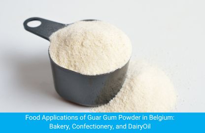 Food Applications of Guar Gum Powder 200 Mesh in Belgium